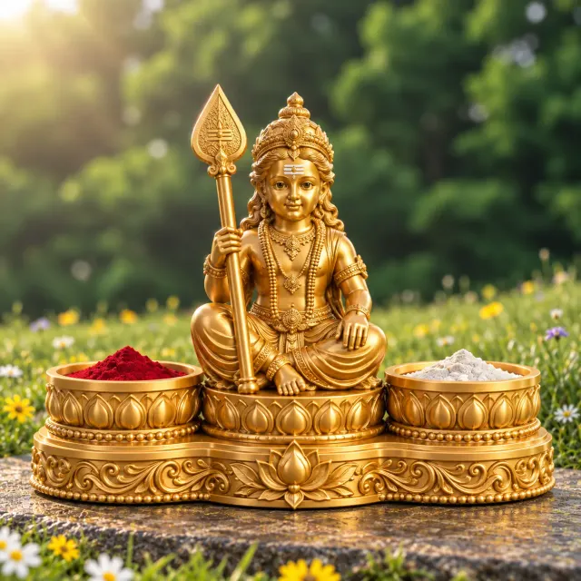 Murugan Kumkum and viboothi idol