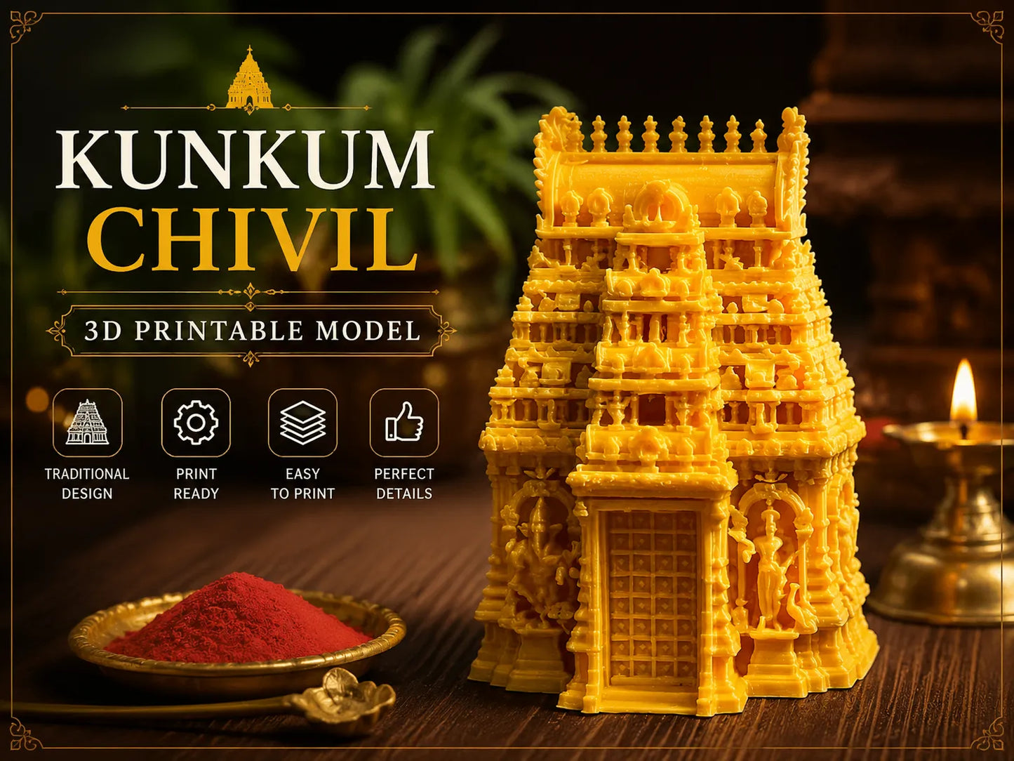 Gopuram Kumkum Chimil