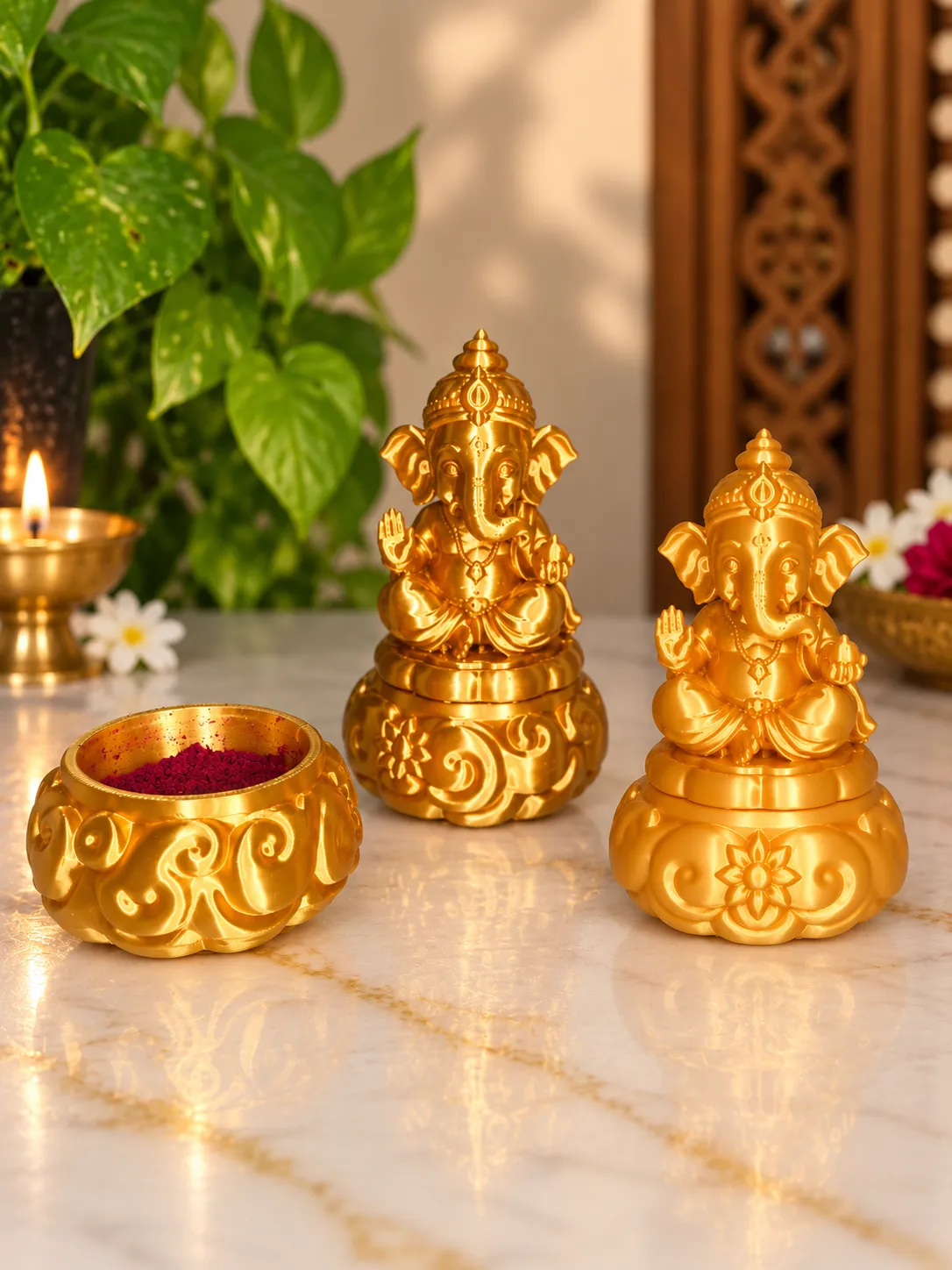 Sri Ganesha Kumkum Chimil 